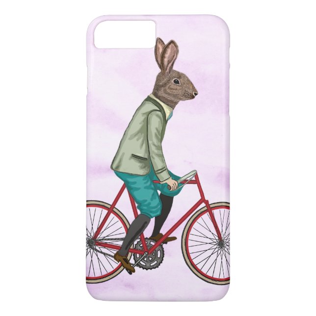 Kaninchen auf dem Fahrrad 3 Case-Mate iPhone Hülle (Rückseite)