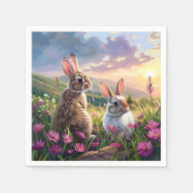 Kaninchen auf Friedlichem Abend