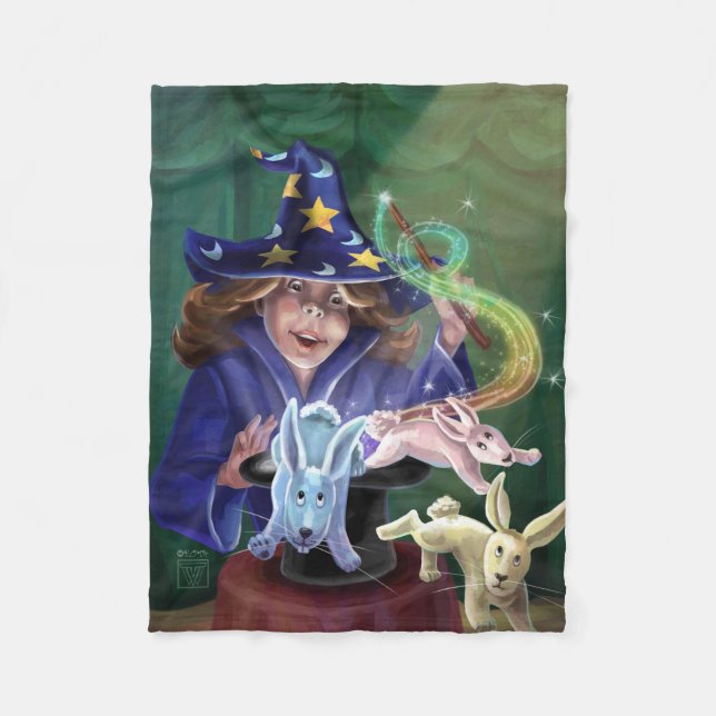 Kaninchen aus einer Hat-Magie Fleecedecke (Vorderseite)