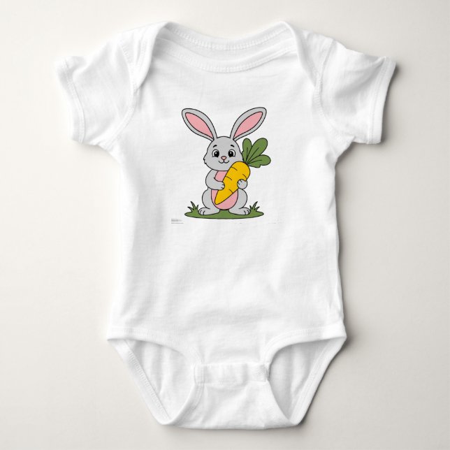 Kaninchen Baby Strampler (Vorderseite)