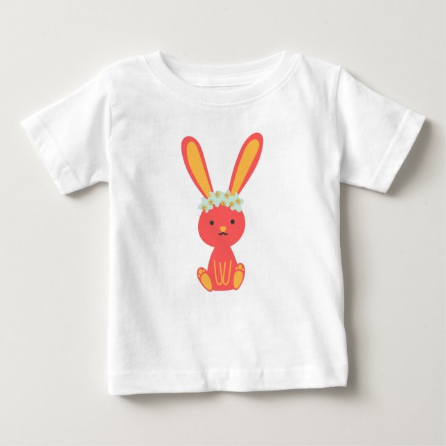 Kaninchen Baby T-shirt (Vorderseite)