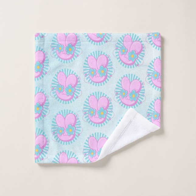 Kaninchen Badhandtuch Set (Waschlappen)