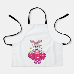 Kaninchen beim Balletttanz Schürze