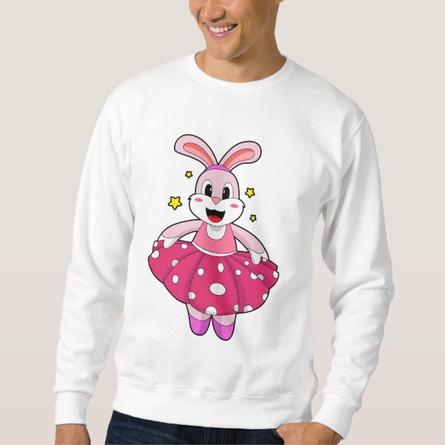 Kaninchen beim Balletttanz Sweatshirt (Vorderseite)