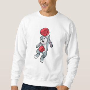 Kaninchen beim Boxen mit Boxhandschuhen Sweatshirt