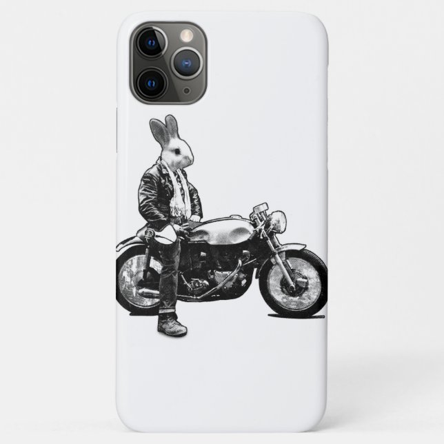 Kaninchen-Biker Case-Mate iPhone Hülle (Rückseite)