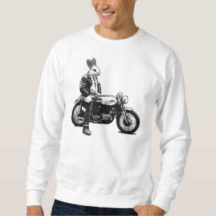 Kaninchen-Biker Sweatshirt
