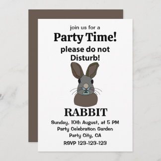 Kaninchen Bitte stören Sie nicht das sonnige Kanin Einladung