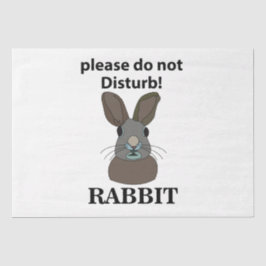 Kaninchen Bitte stören Sie nicht das sonnige Kanin Seidenpapier