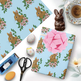 Kaninchen-Blume Geschenkpapier