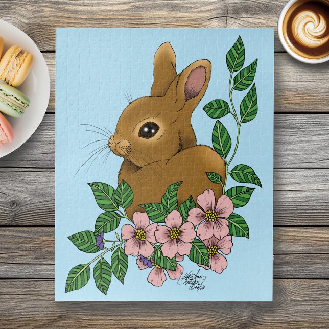 Kaninchen-Blume Puzzle (Von Creator hochgeladen)