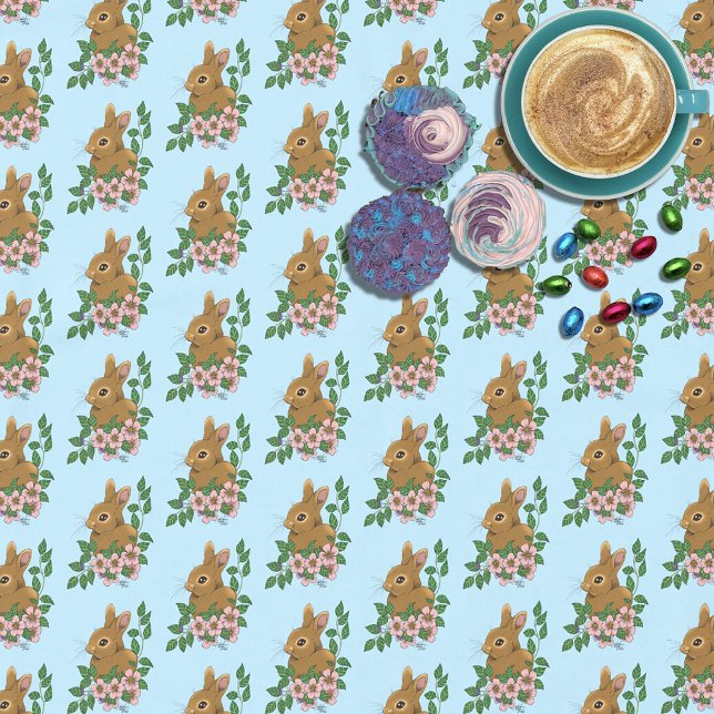 Kaninchen-Blume Tischdecke (Von Creator hochgeladen)