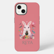 Kaninchen, Blume und Vögel, Personalisierte Gestal