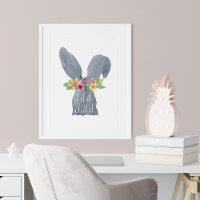 Kaninchen-Blume "Wild Child Watercolor"