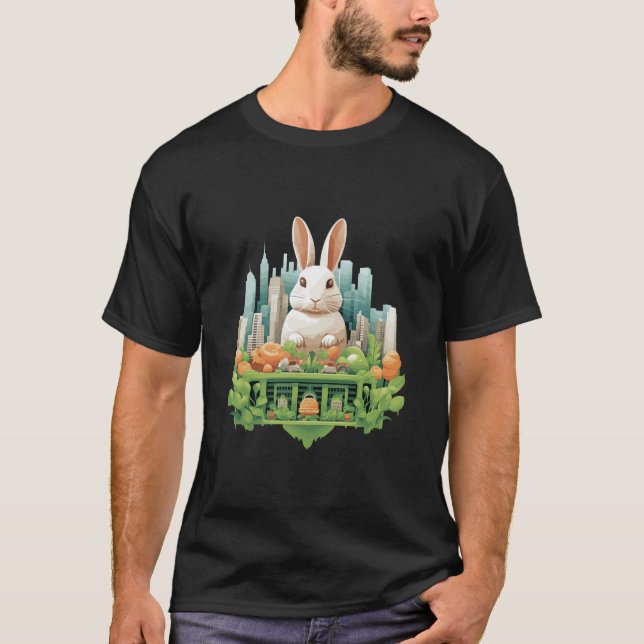 Kaninchen Bunny Animal Beauty Nature City Discover T-Shirt (Vorderseite)