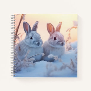 Kaninchen Bunny Animal Wildlife Wilderness Colorfu Notizbuch