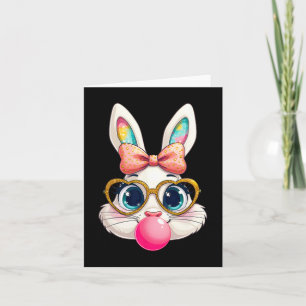 Kaninchen Bunny Blows Gum Ostertag Niedlich 1 Karte