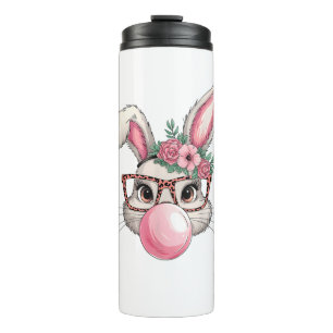 Kaninchen Bunny Blows Ostern Tag Niedlich Frauen Thermosbecher