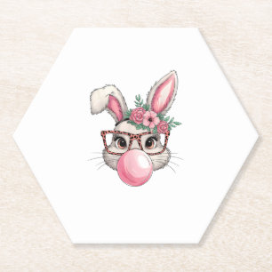 Kaninchen Bunny Blows Ostern Tag Niedlich Frauen Untersetzer