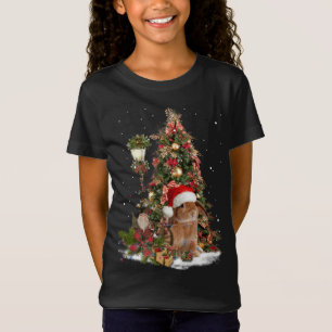 Kaninchen Bunny Santa Tree Lights Zwerg Lop Ohrfei T-Shirt