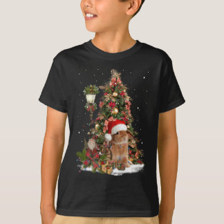 Kaninchen Bunny Santa Tree Lights Zwerg Lop Ohrfei T-Shirt