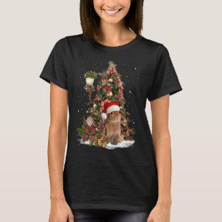 Kaninchen Bunny Santa Tree Lights Zwerg Lop Ohrfei T-Shirt