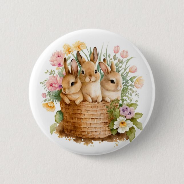 Kaninchen Button (Vorderseite)