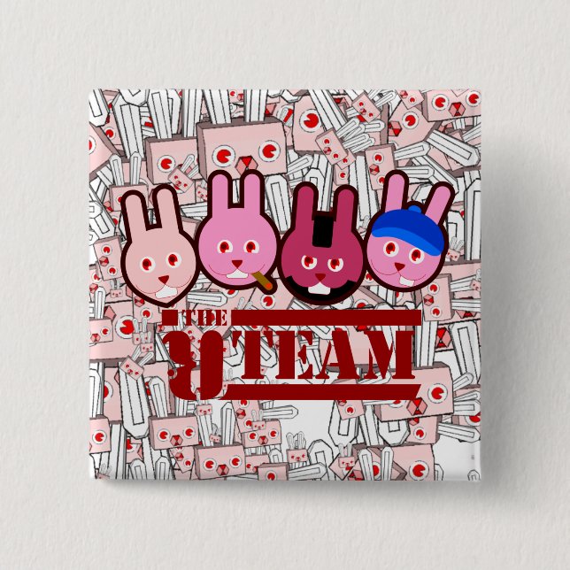 Kaninchen Button (Vorderseite)