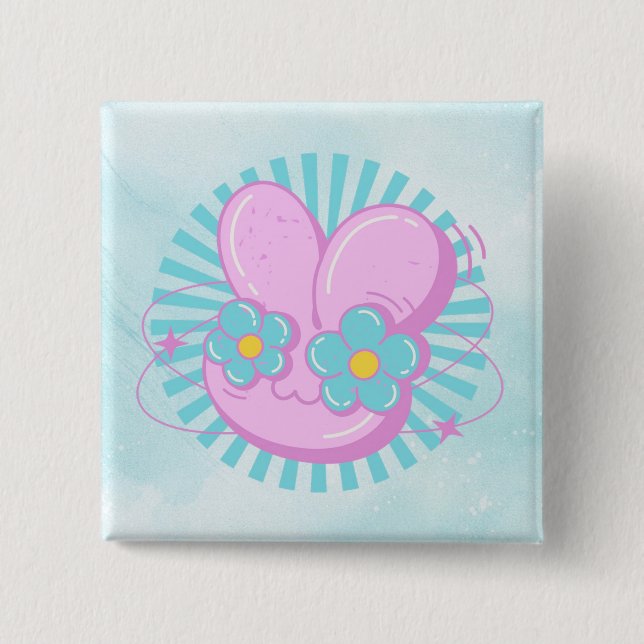 Kaninchen Button (Vorderseite)