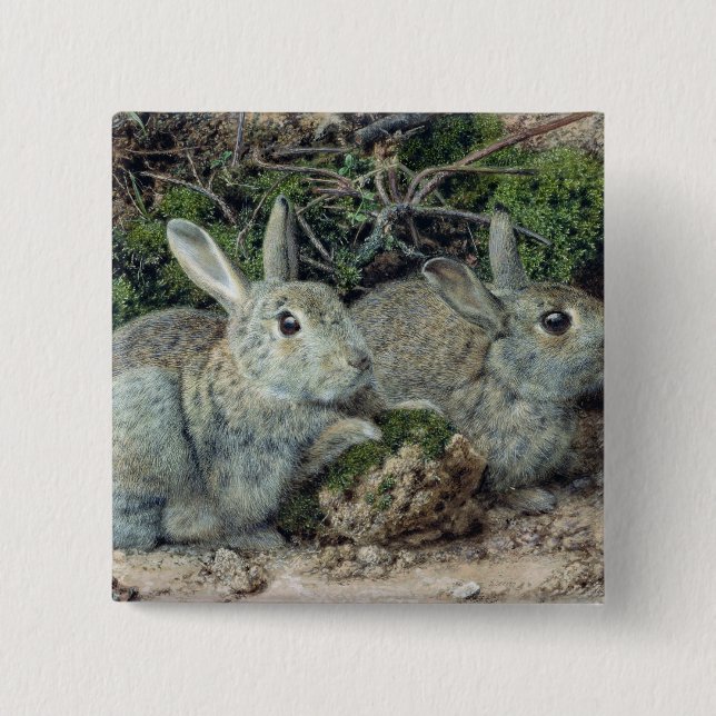 Kaninchen Button (Vorderseite)
