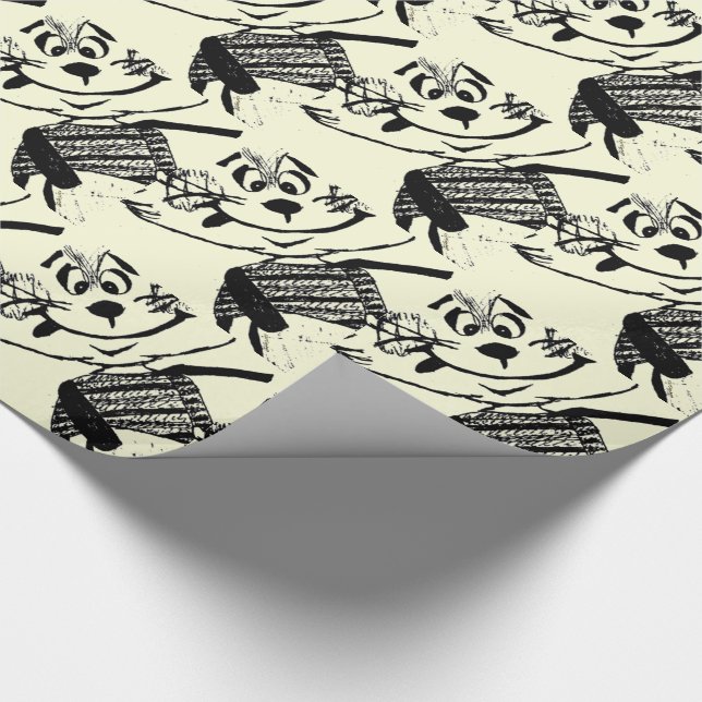 Kaninchen-Cartoon Geschenkpapier (Ecke)