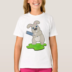 Kaninchen Cricket Cricket-Schläger T-Shirt