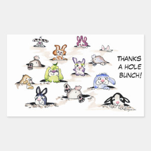 Kaninchen: Danke an einen Hole Bunch Sticker