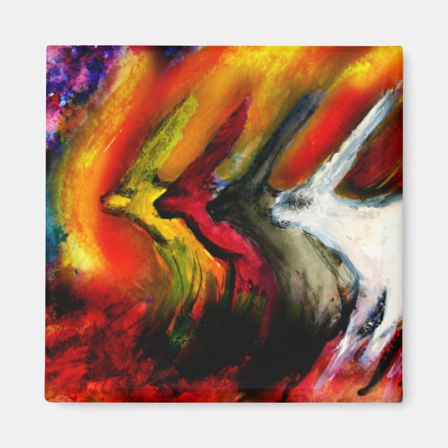 Kaninchen der Apokalypse Magnet (Vorne)