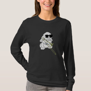 Kaninchen, die eine Sonnenbrille tragen, die Tromb T-Shirt