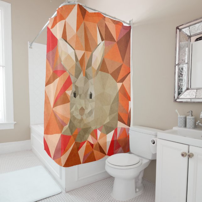 Kaninchen Duschvorhang (Beispiel)