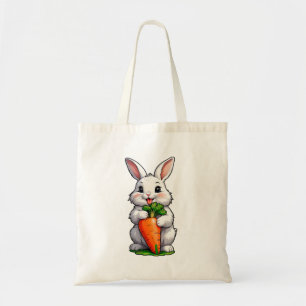 Kaninchen Eating Carrot Tragetasche