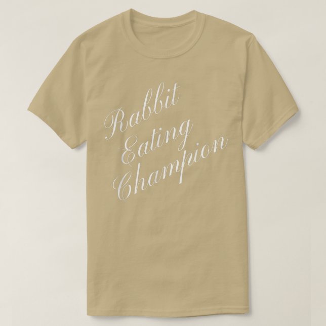 Kaninchen-Eating-Champion Wettbewerbsfähiges Nahru T-Shirt (Design vorne)