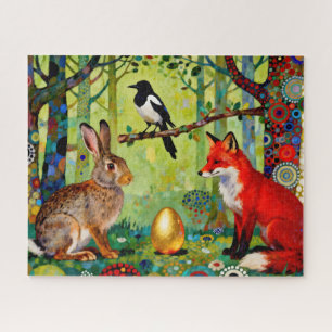 Kaninchen, Elster, Fuchs und „Das Geheimnis des Wa Puzzle