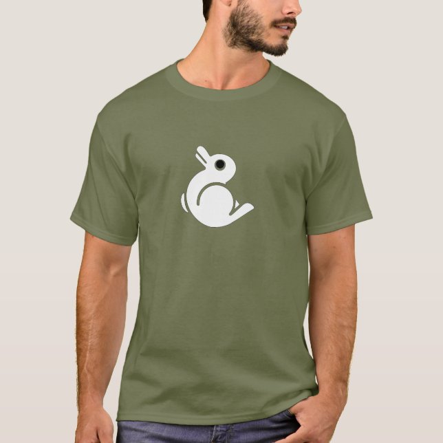 Kaninchen-Enten-Illusion T-Shirt (Vorderseite)