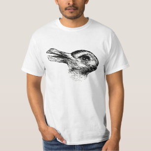 Kaninchen-Enten-optische T-Shirt