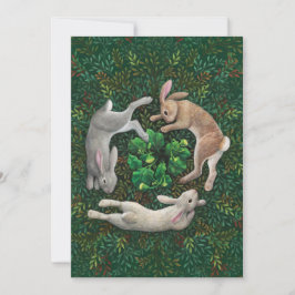 "Kaninchen erstarrt." Flache Karte