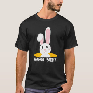Kaninchen Erster Tag des Monats Viel Glück Phr T-Shirt