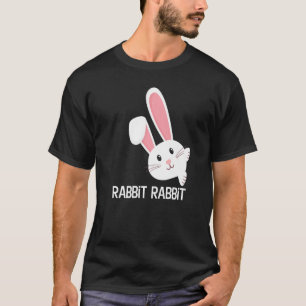 Kaninchen Erster Tag des Monats Viel Glück Phr T-Shirt