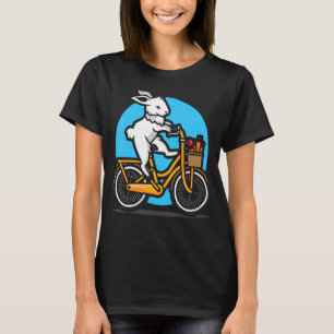 Kaninchen Fahrrad Hasen Langlaufrad Niedliches Kan T-Shirt