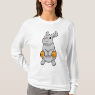 Kaninchen-Fitness Dumbell T-Shirt