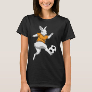 Kaninchen-Fußballspieler T-Shirt