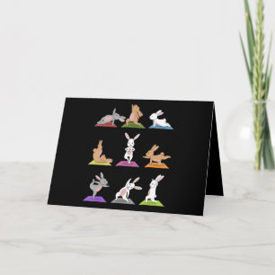 Kaninchen-Geschenk   Bunny Yoga In Yoga-Posen Spor Karte