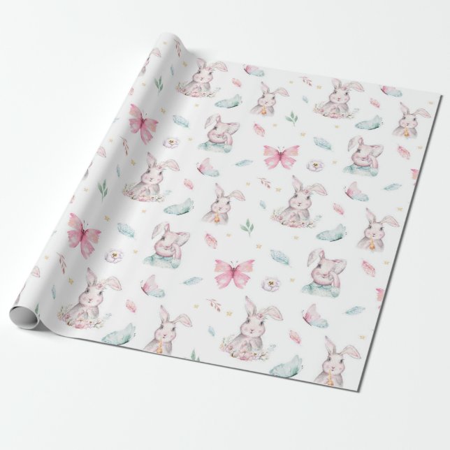 Kaninchen Geschenkpapier (Ungerollt)