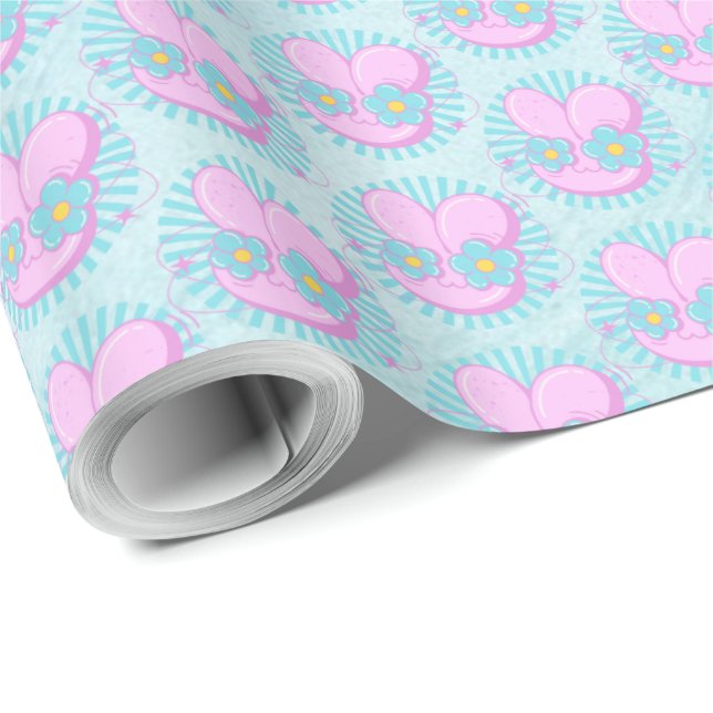 Kaninchen Geschenkpapier (Rolleneckpunkt)